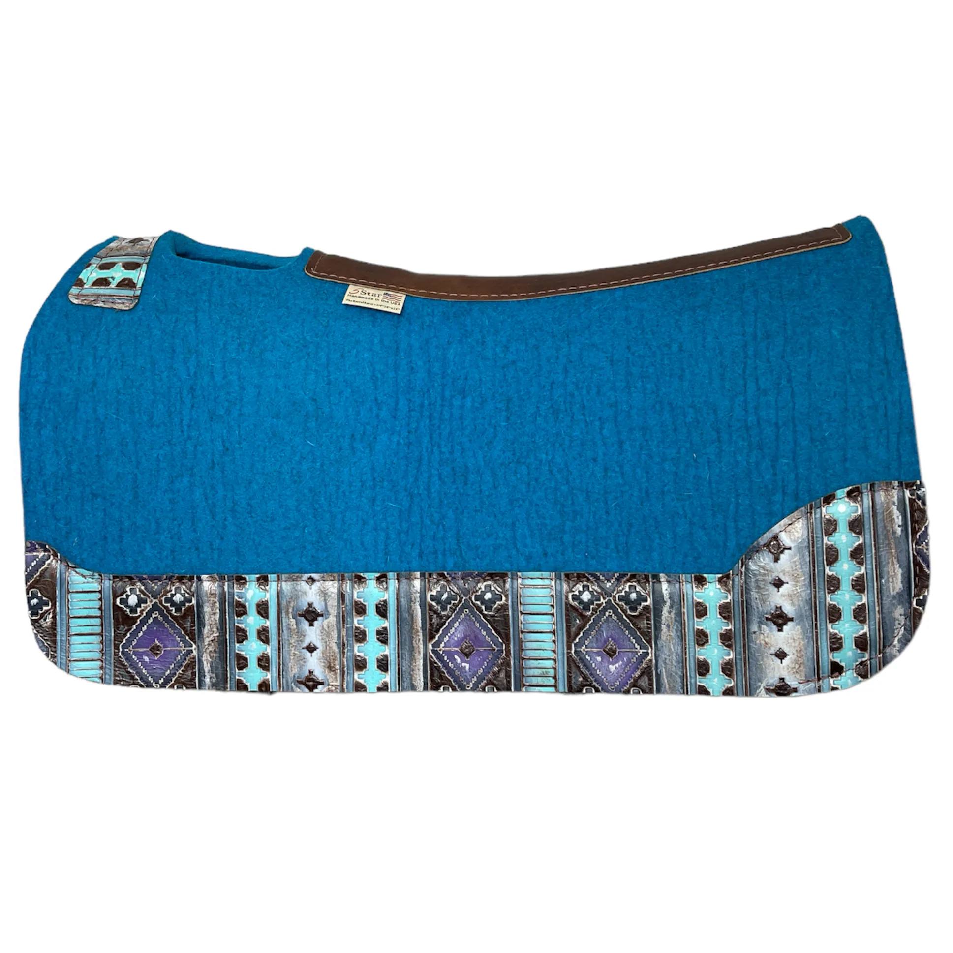 5 Star Barrel Racer Pad Turquoise & Navajo