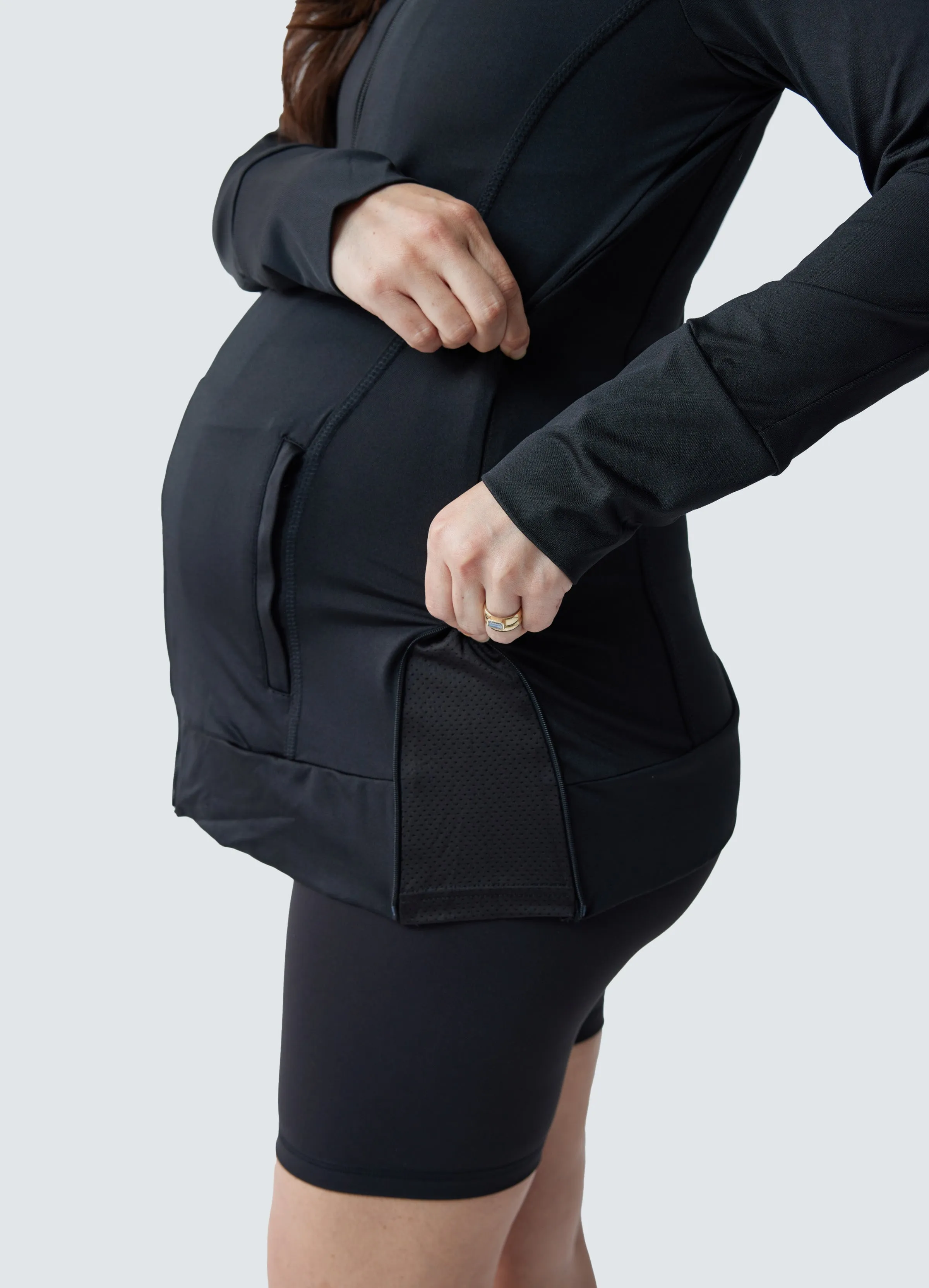 Active Maternity Side Zip Jacket