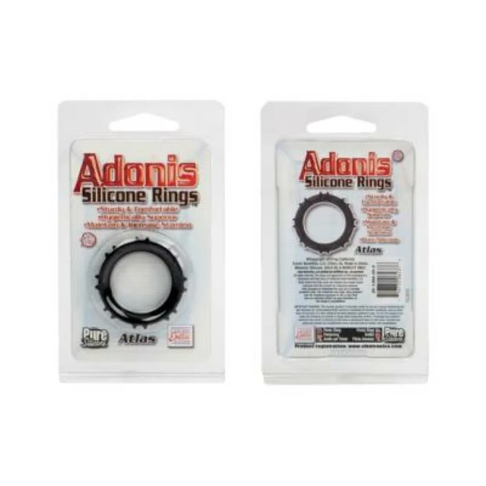 Adonis Atlas Silicone Ring - Black