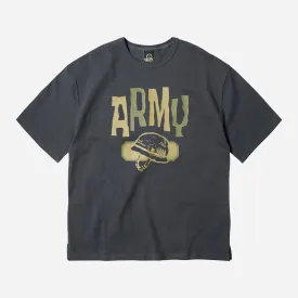 ARMY HELMET TEE - DARK GRAY