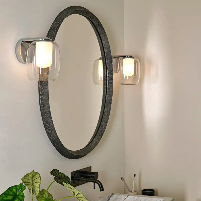 Blown Glass Bathroom Wall Light