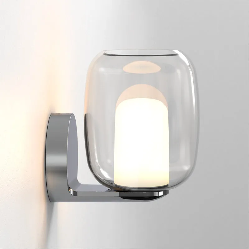 Blown Glass Bathroom Wall Light