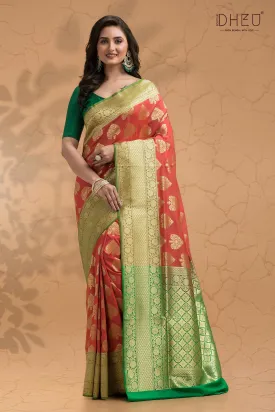 Boumoni- Designer Zardausi Benarasi Saree