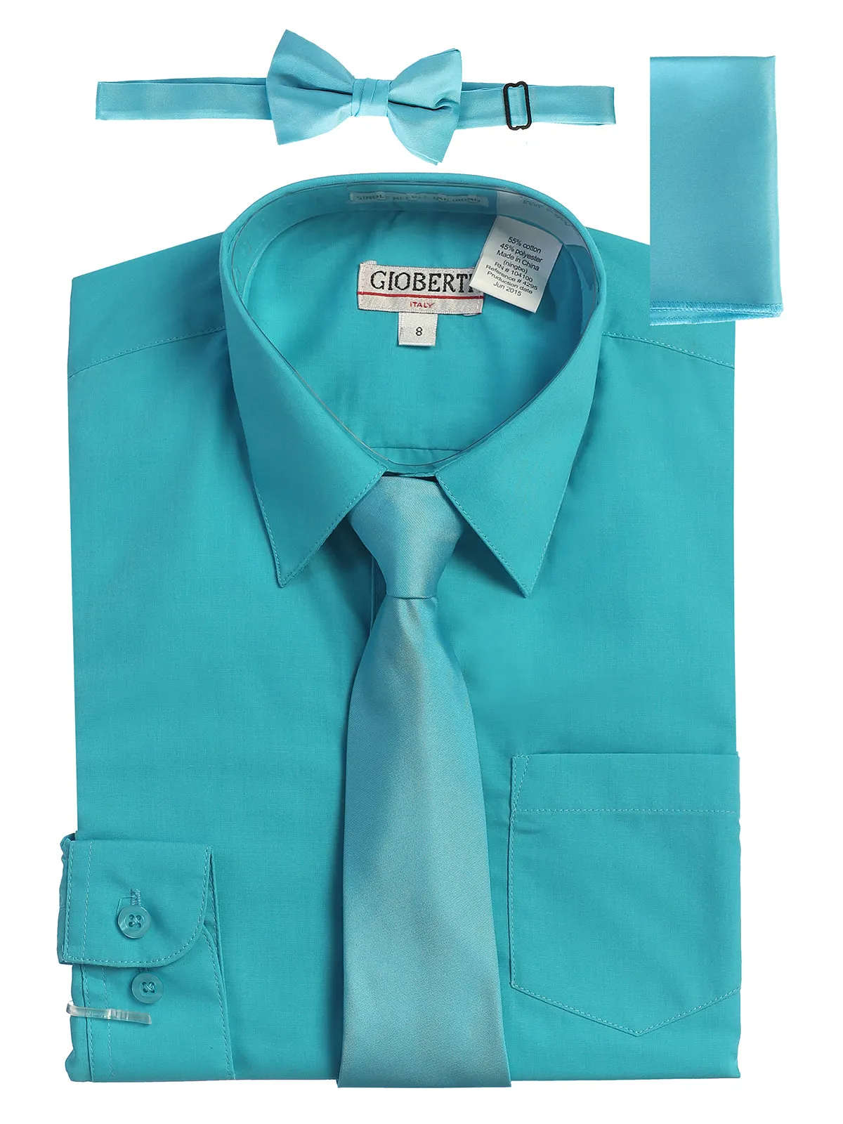 Boy's (8-18) Shirt w/ Solid Tie Set