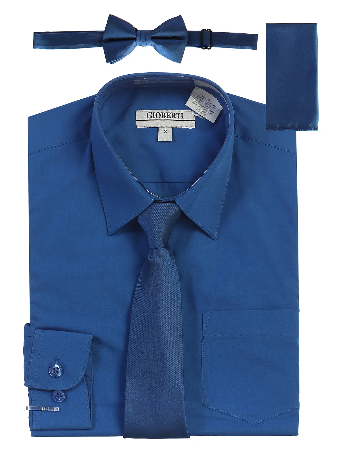 Boy's (8-18) Shirt w/ Solid Tie Set