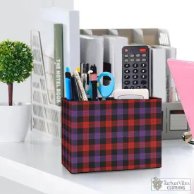 Broun Modern Tartan Pen Holder