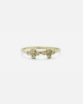 Bubble 15 / White Diamonds Ring