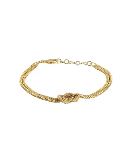 Carlton London Gold Plated Multistrand Bracelet For Women