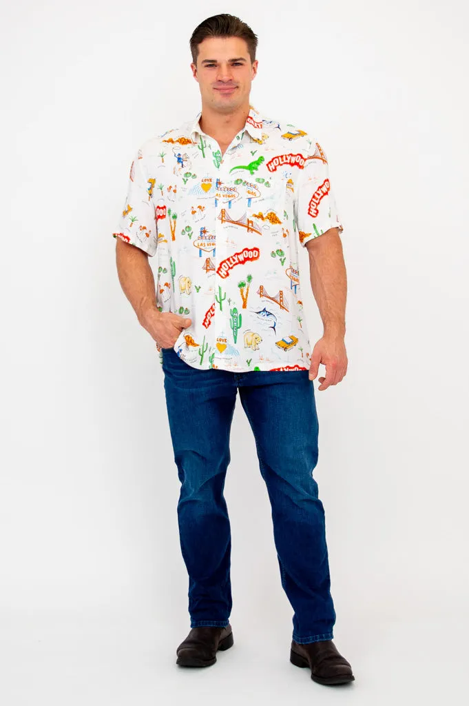 Dino Shirt, Hollywood, Woven Bamboo