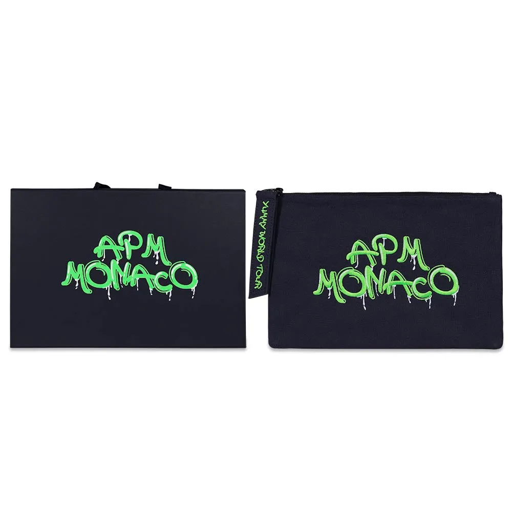 Green APM Monaco Graffiti Clutch