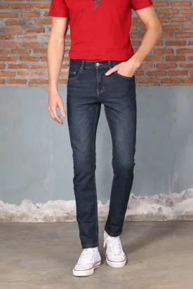 JACK RUSSEL กางเกงยีนส์ SLIM FIT ขากระบอกเล็ก รุ่น J-811  สี Dark Blue กางเกงยีนส์แจ็ครัสเซล