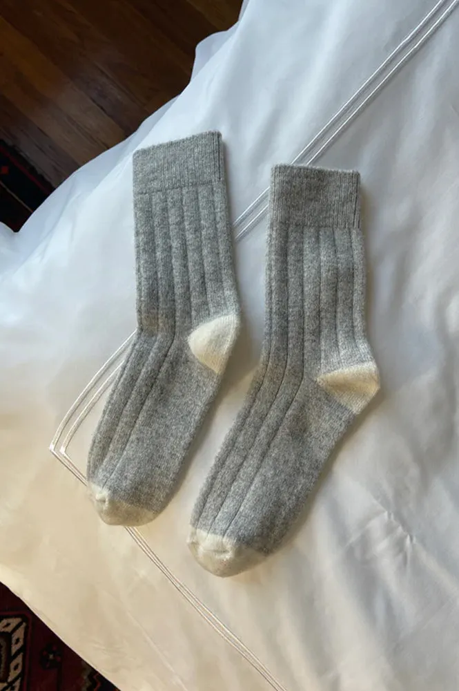 Le Bon Shoppe Cashmere Grey Melange Socks