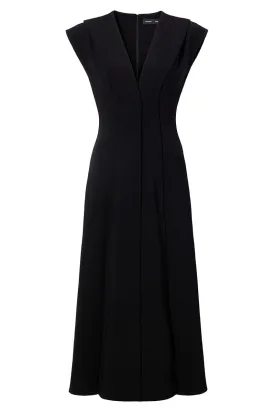 Matte Viscose Crepe Dress