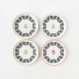 Mod Poppies Ceramic Plates