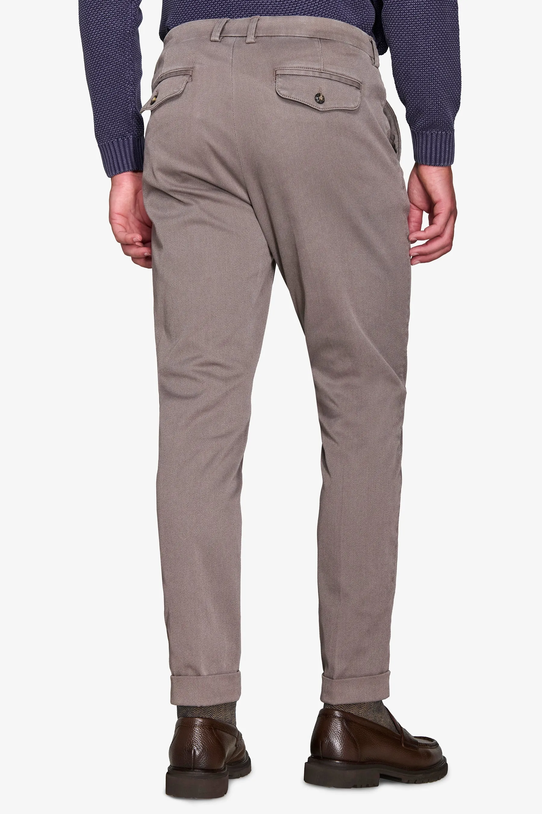 Pantalone cavalry tortora