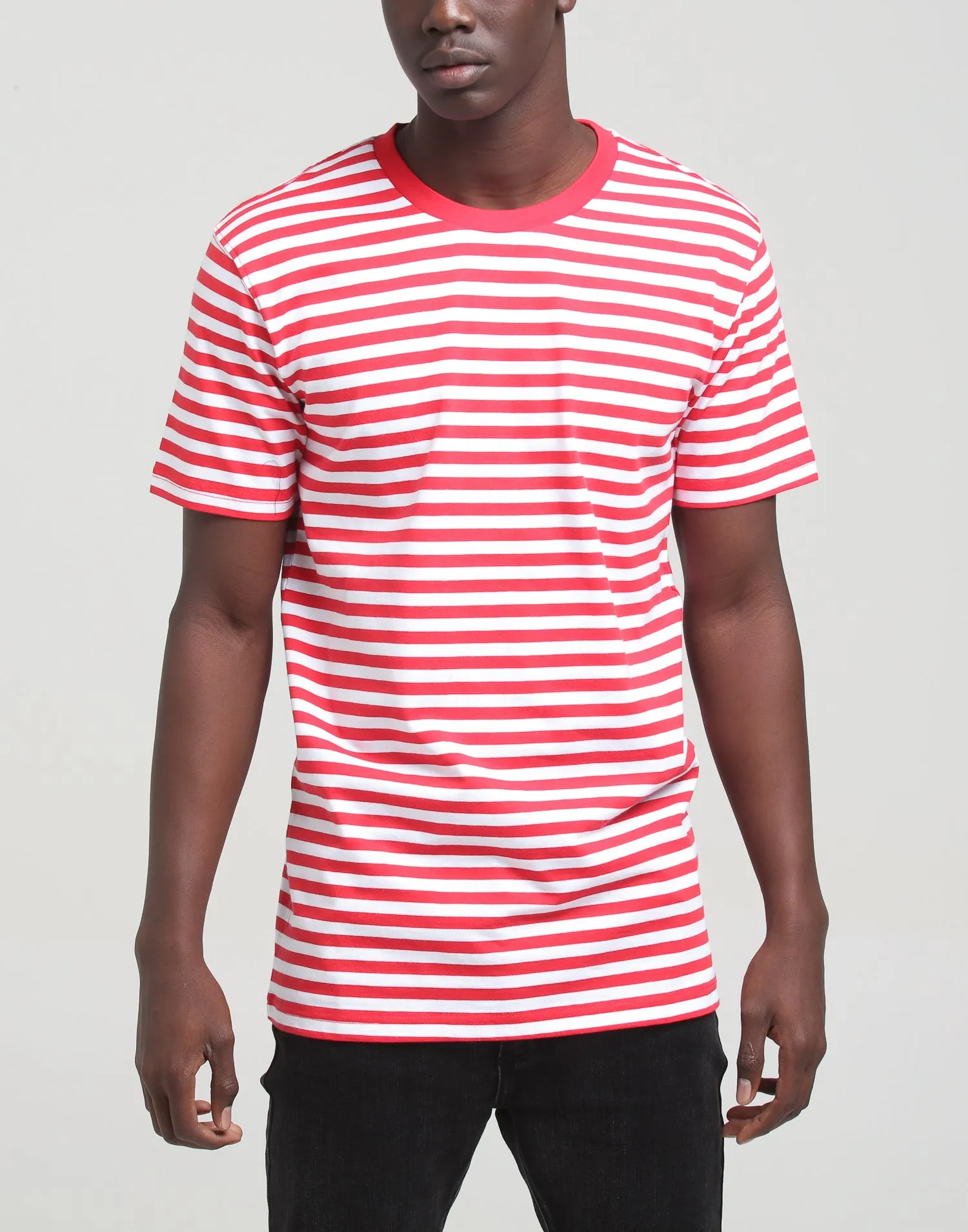 Well Made Standard Issue Stripe Tee Red/White