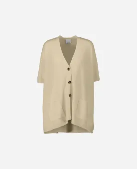 Weste aus Cashmere-Mischung in Beige